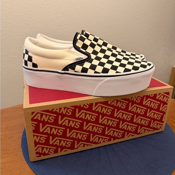 Vans Shoes - Vans White Slip-On Sneakers